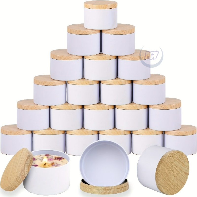 White Metal Candle Jar Candle  - Candle Making Jars With Lids ulasan dan harga