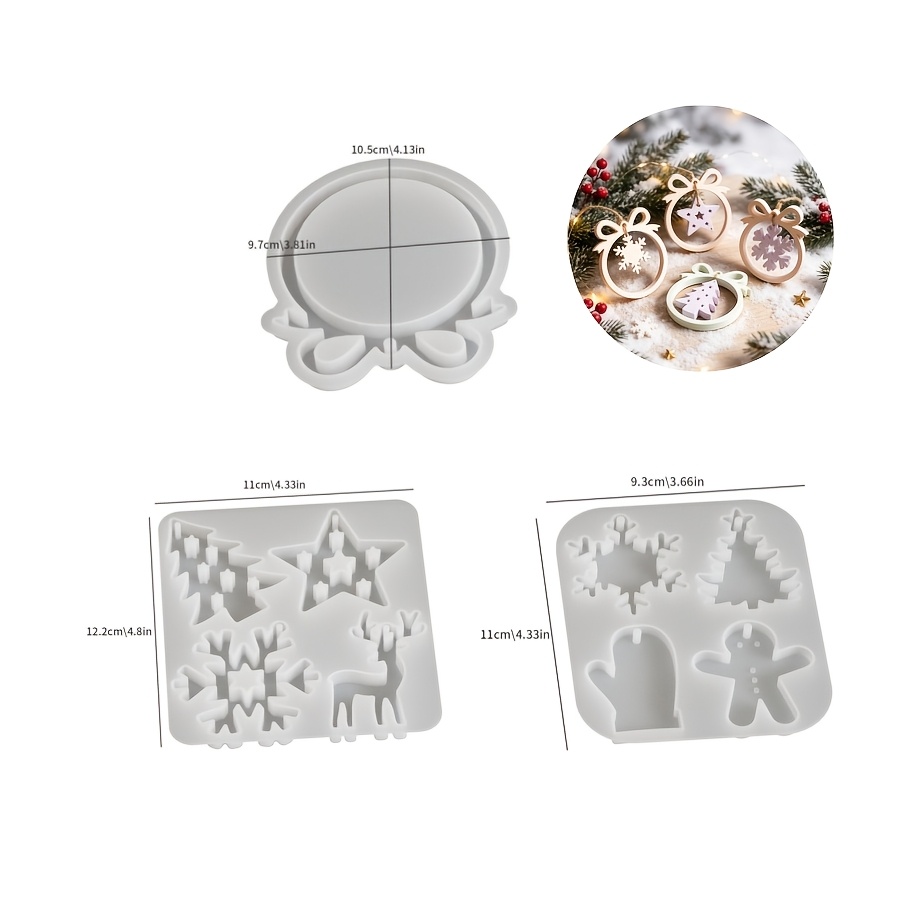 1/3 piece Christmas resin sili - Candle Making Tutorial ulasan dan harga