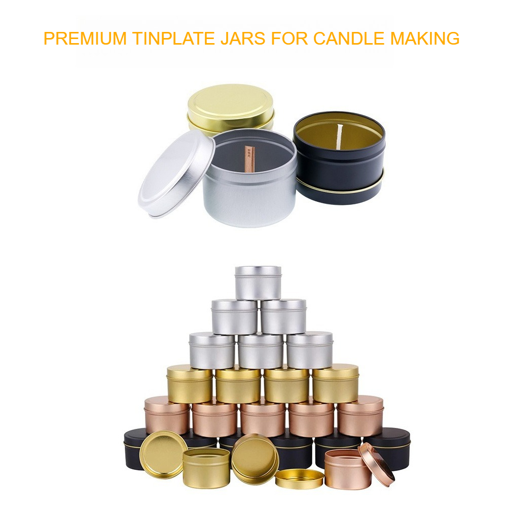 Round Aluminum Candle Tins wit - Candle Making Jars With Lids ulasan dan harga
