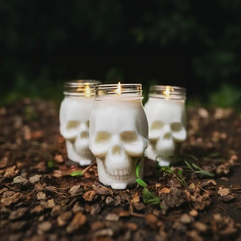 6 Pack Halloween Transparent S - Candle Making Jars With Lids ulasan dan harga