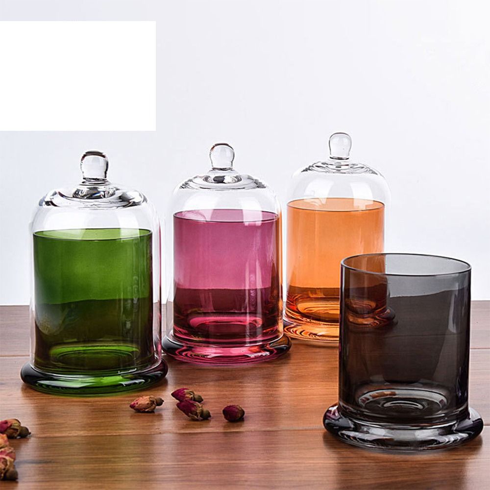 Glass Glass Storage Jar Eterna - Candle Making Jars With Lids ulasan dan harga